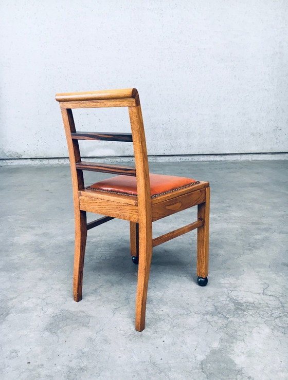 Image 1 of Art-déco-Stuhlset im Stil der Moderne, Belgien, 1930er Jahre