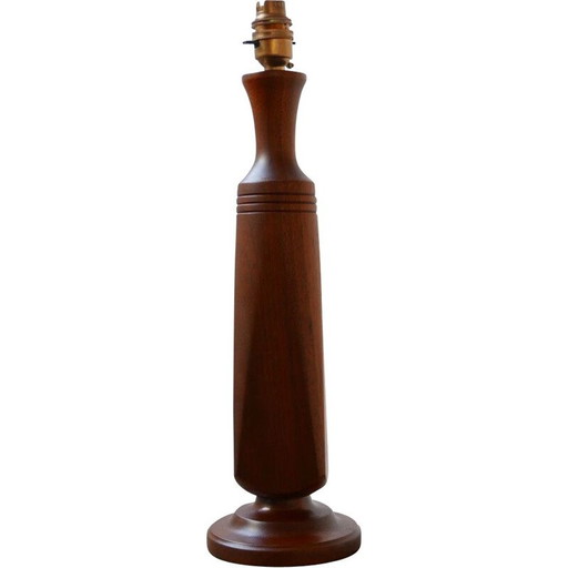 Lámpara de mesa vintage de teca, Dinamarca, años 60