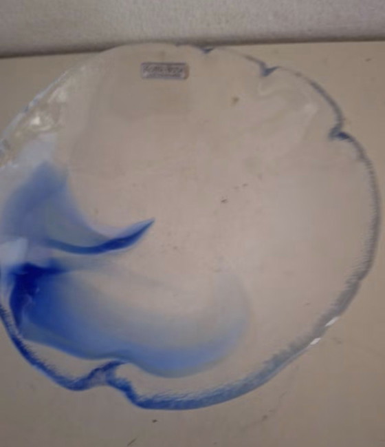 Kosta Boda Glazen Schaal Met Blauwe Accenten – Servies, Glass (photo 3 of 7)