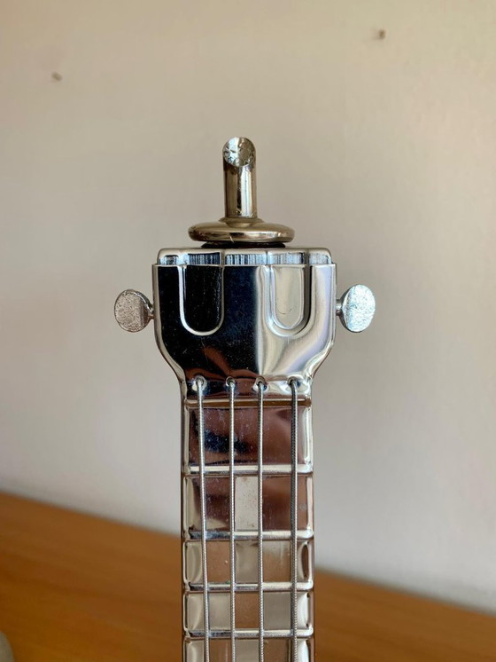 Image 1 of Zeldzame vintage karaf uit de jaren 50 in de vorm van een banjo