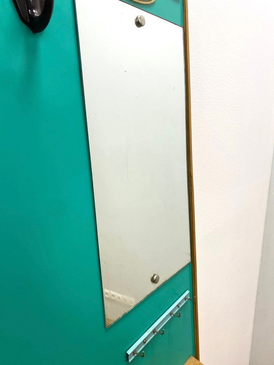 Image 1 of Retro-Wandhänger mit Spiegel, 1960er Jahre, Tschechoslowakei