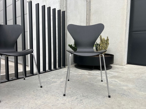 Image 1 of 6 sedie Fritz Hansen, Arne Jacobsen