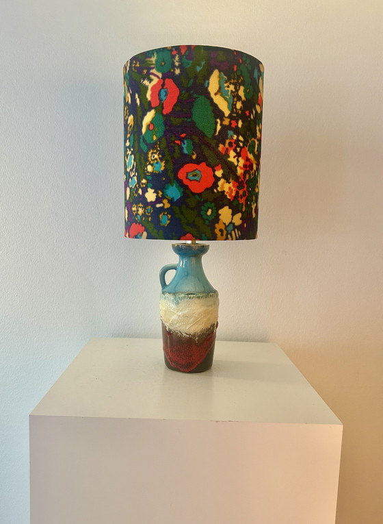 Image 1 of Oost-Duitse aardewerk vaaslamp