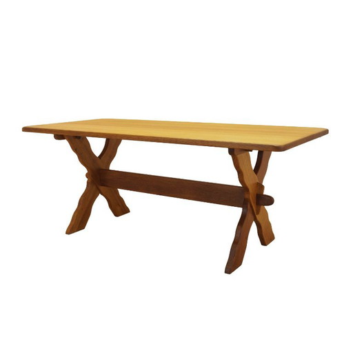 Danish Extendable Oak Dining Table Designed by Henning Kjærnulf, 1960s – eettafels, Wood
