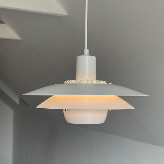 Image 1 of Jeka vintage Deens design LAMP witte schalenlamp Mid Century