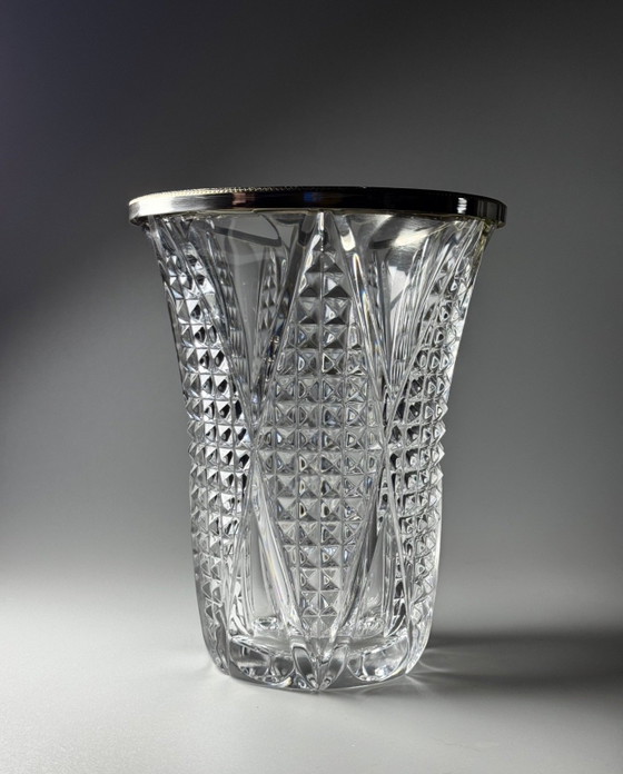 Image 1 of Val Saint Lambert “Sonia” Crystal Vase – Signed & Catalogued
