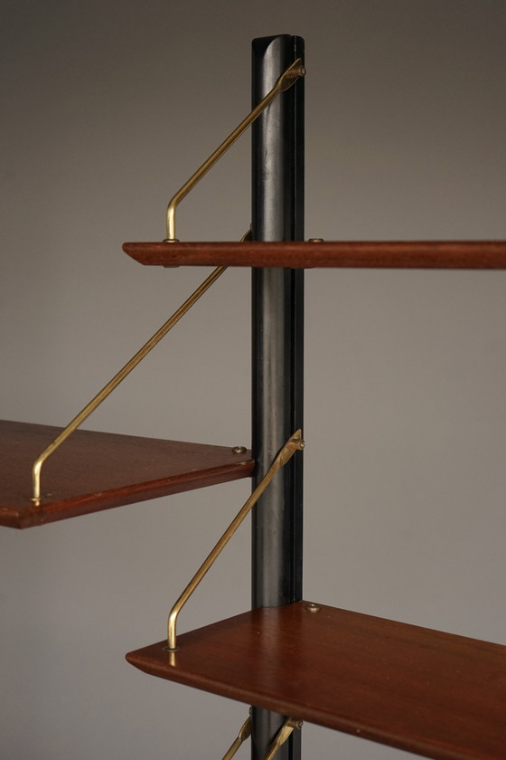 Image 1 of Mid-Century Freestanding Wall System by Louis van Teeffelen for WéBé, 1950s