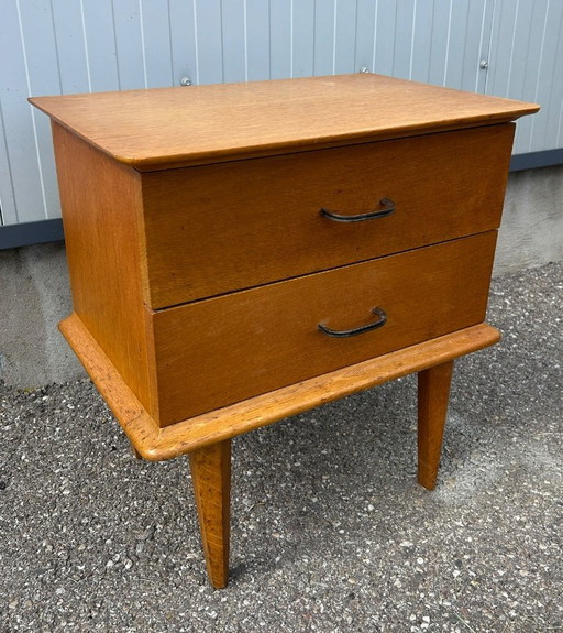 Oak bedside table, 1950 – nachtkastjes, Wood