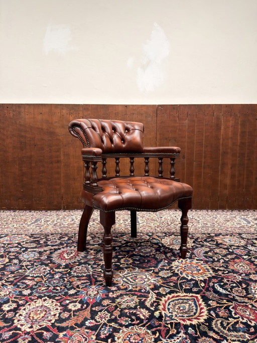 Nouveau! Fauteuil Chesterfield anglais classique