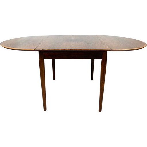 Mesa de comedor vintage con extensiones en palisandro, años 60