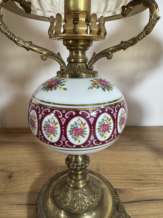 Image 1 of Pair of vintage porcelain lamps