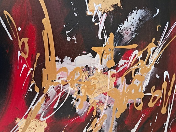 Image 1 of Jan MARTI - Red and Black - Framed artist's painting