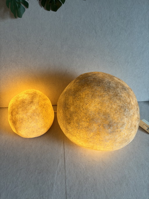 Lampade da roccia vintage Falkenberg modello "Moon Rock" anni '80