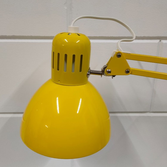Lampada a Forbice Gialla Retrò Degli Anni '90, Ikea, Lampade da scrivania, Metallo, Plastica, Giallo, Retro (foto 4 di 12)