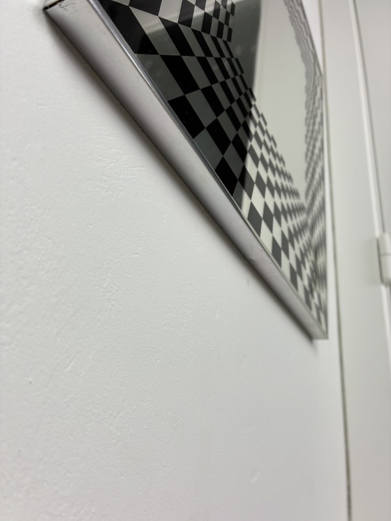 Specchio Vintage Op Art Deknudt – Chrome, Glass (photo 8 of 15)