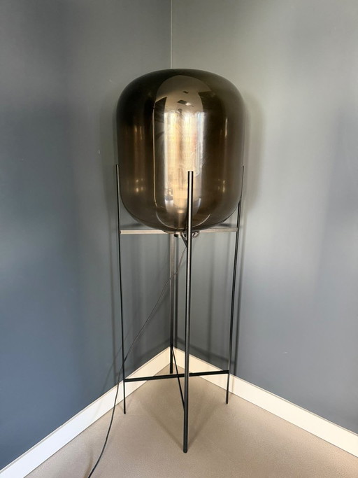Pulpo Oda Big Lampadaire Noir / Smoky Grey