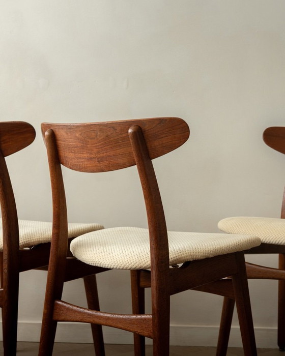 Image 1 of Set di 4 sedie da pranzo CH30 di Hans J. Wegner per Carl Hansen & Søn