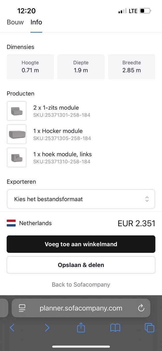 Image 1 of Sofá modular - SofaCompany - en perfecto estado