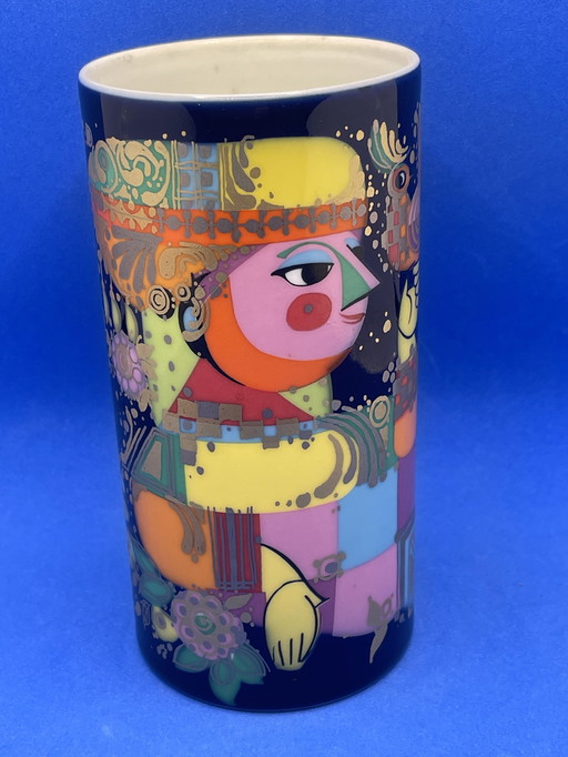 Vintage Bjørn Wiinblad-vaas, 1001 nacht van Rosenthal