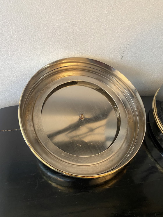 Image 1 of Vintage 60s/70s and rare Gucci ice cream or caviar bucket in silver-plated metal