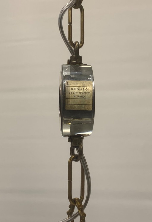 Lámpara colgante ++RARITY ++SEGUSO V.A. restaurada y fabricada en Italia