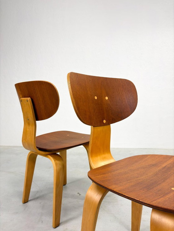 Image 1 of Set Pastoe SB02 Dining Room Chairs by Cees Braakman