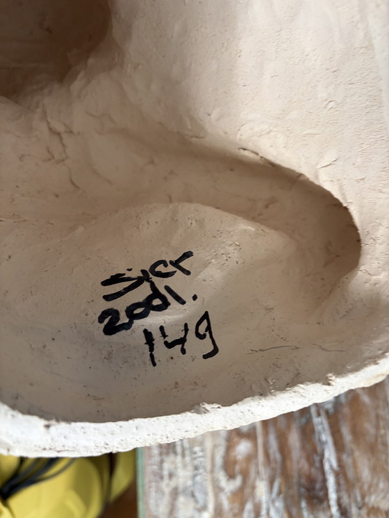 Image 1 of Scultura in ceramica di Sjer Jacobs "Running Man"