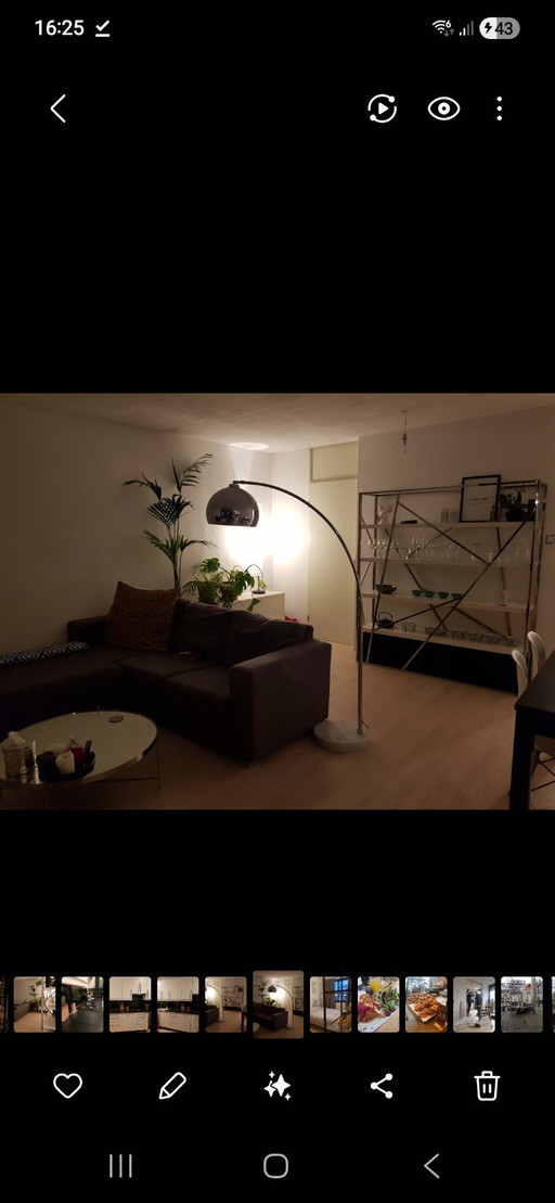 Lamp met marmeren voet