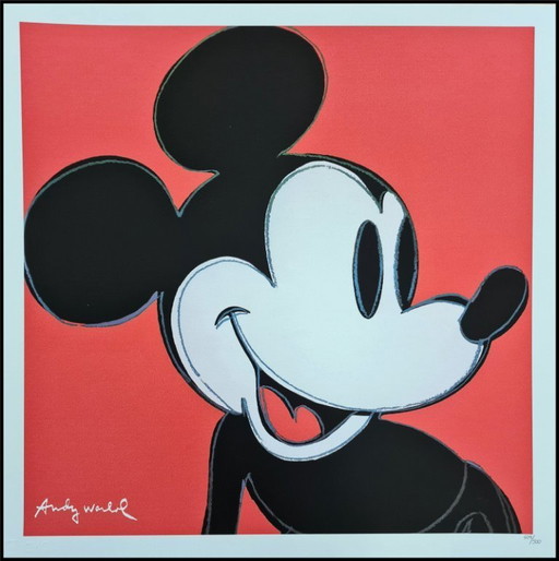 D'après Andy Warhol, Mickey Mouse, années 1980, lithographie