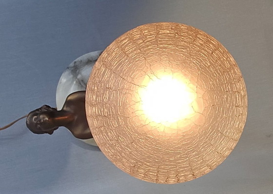 Image 1 of Table lamp - Patinated bronze-colored metal - Table lamp 'Dancer'