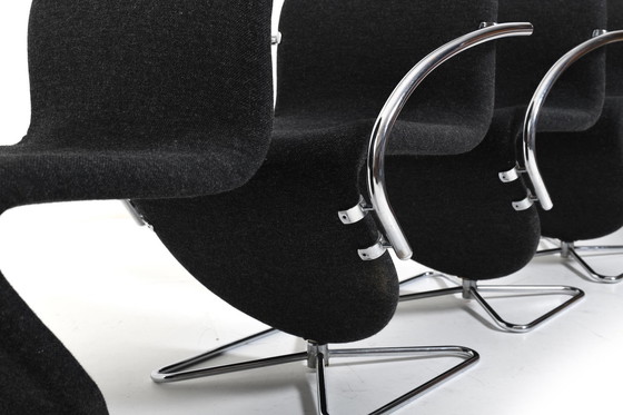 Image 1 of Verner Panton para Fritz Hansen 1973 Serie 1-2-3 Base de mariposa