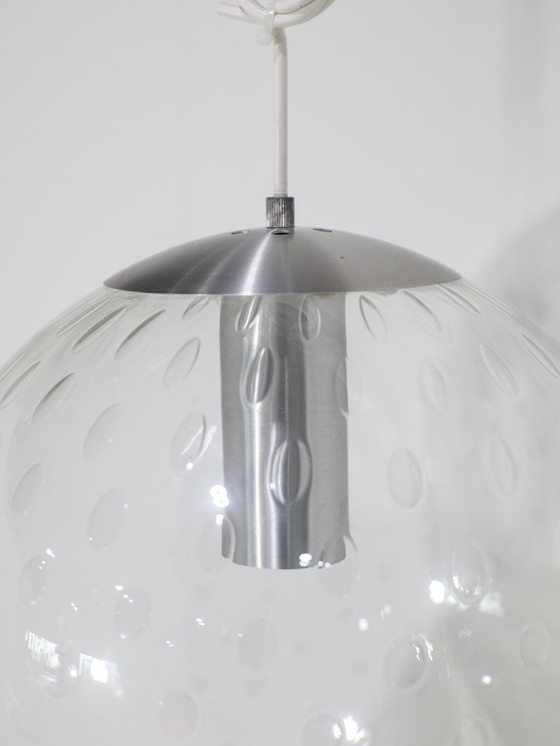 Image 1 of RAAK Amsterdam large glass globe lamp 1960s