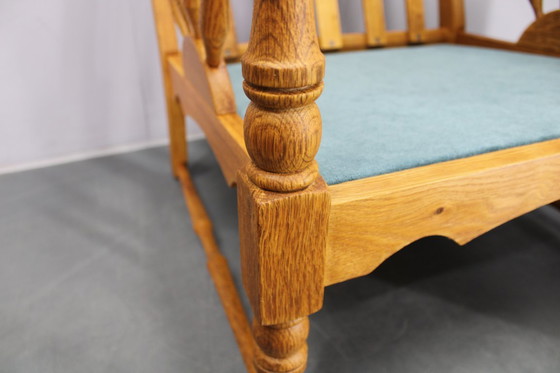 Image 1 of Poltrona in rovere massiccio del 1950, Cecoslovacchia