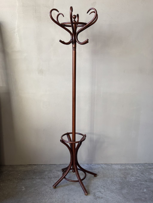Vintage wooden coat rack