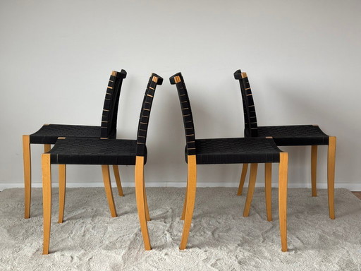 Chaises modèle 737 de Peter Maly pour Thonet, années 1990, lot de 4