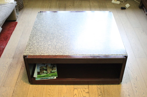 Image 1 of Angelo Mangiarotti 4D Coffee Table for Molteni, Italy 1960s