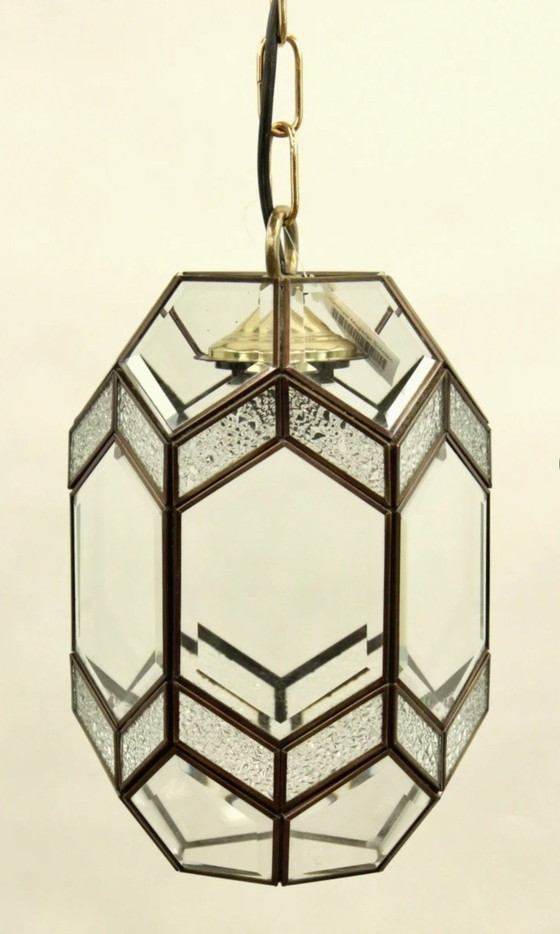Suspension lanterne vintage Glashütte Limburg – Laiton et Verre – Brass (photo 6 of 7)