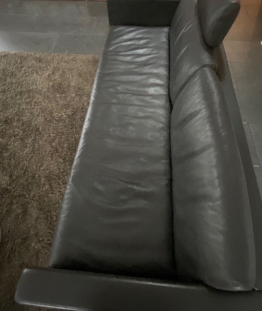 Canapé trois places intertime espresso foncé