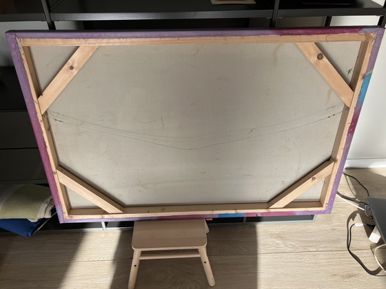 Image 1 of Kunst schilderij van Wiegen den Uyl