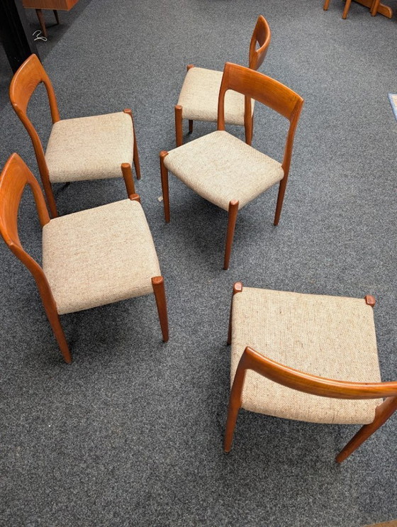 Image 1 of 5 sedie vintage Niels Otto Moller, modello 77