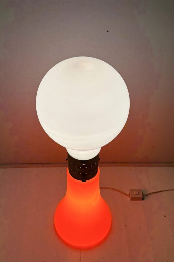 Image 1 of Lampadaire de style Space Age conçu par Carlo Nason pour Mazzega, modèle : « Brillo », Italie, années 1970