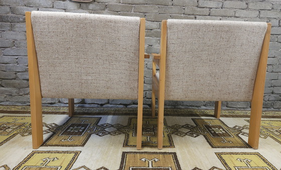 Image 1 of Paar bouclette wollen fauteuils 1970
