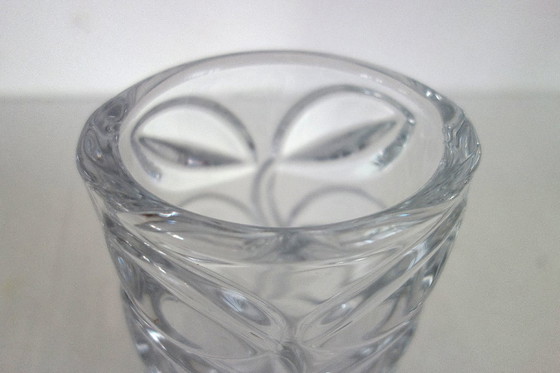 Image 1 of Jarrón antiguo de cristal con follaje Vannes