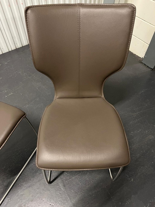 Bert Plantagie - Joni Sleigh Six (6) Dining Chairs (Armless)