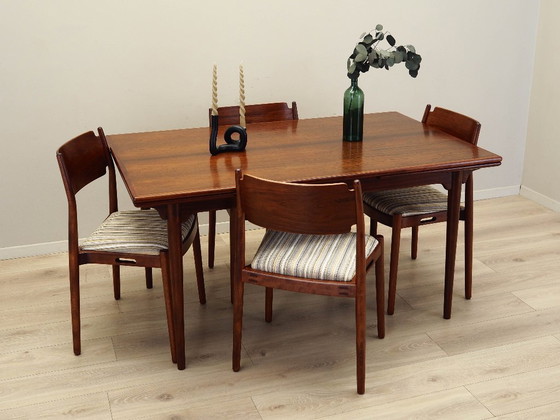 Image 1 of Mesa de palisandro, diseño danés, años 70, fabricante: Omann Jun, diseñador: Gunni Omann