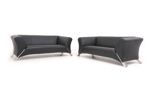 Rolf Benz 322 Garnitur Couch Sofa 2x Zweisitzer Zweieinhalbsitzer Leder
