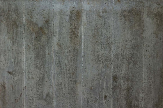 Image 1 of Saporiti. Brutalistischer und minimalistischer Schreibtisch aus Glas und Beton. 1970er Jahre.