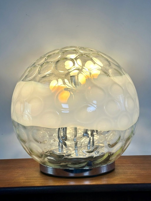 Vintage Murano Kugel Lampe aus geblasenem und geblasenem Glas 1970er Jahre