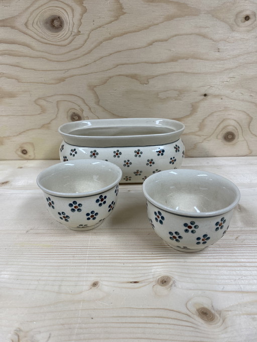 Vintage Polish flower pots