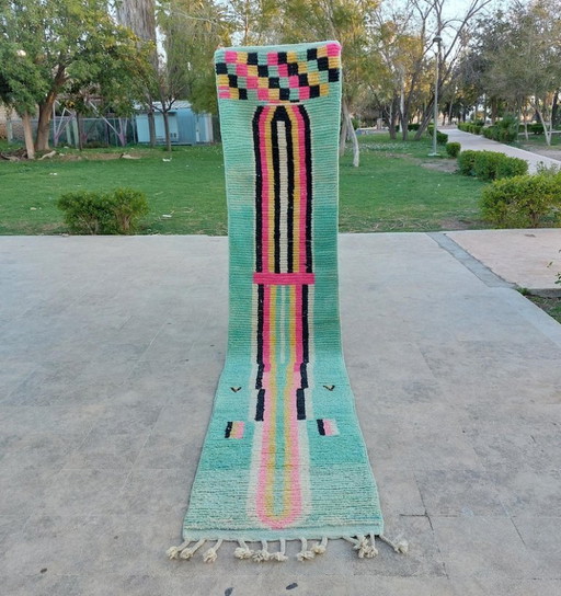 Handmade runner rug 300cm x 70cm